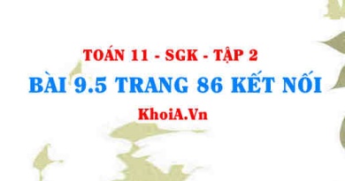 Bài 9.5 trang 86 Toán 11 Kết nối tri thức Tập 2